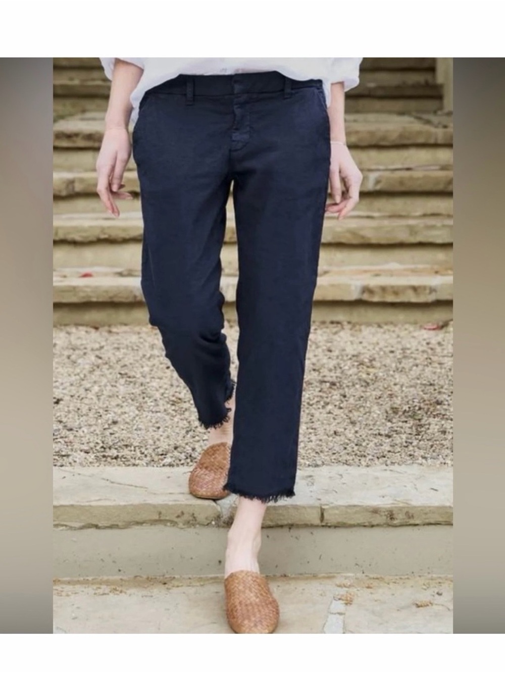 Frank & Eileen Wicklow Italian Chino in Navy (Size 8)